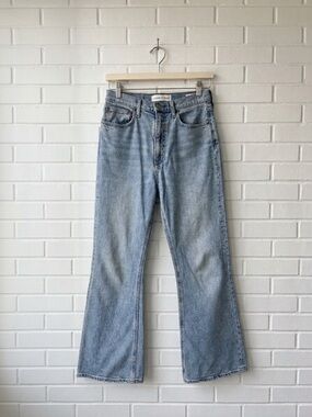Denim Forum The Twiggy High Rise Flare 28L Light Blue Jeans Size 27